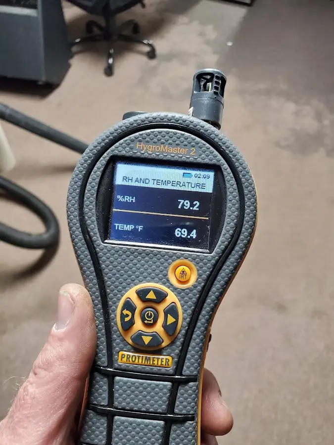 Moisture meter humidity assessment for Fire & Smoke Damage Restoration in Hereford